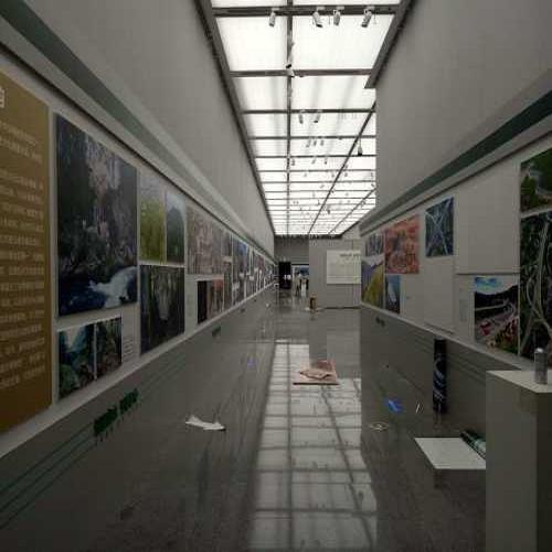 四川省美术馆-巴中艺术展展厅设计制作高清大